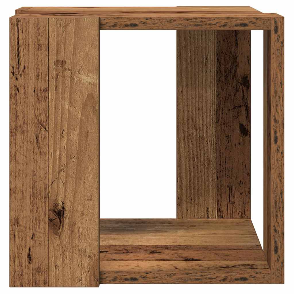 Mesa de Café Madera envejecida 32 x 32 x 30 cm