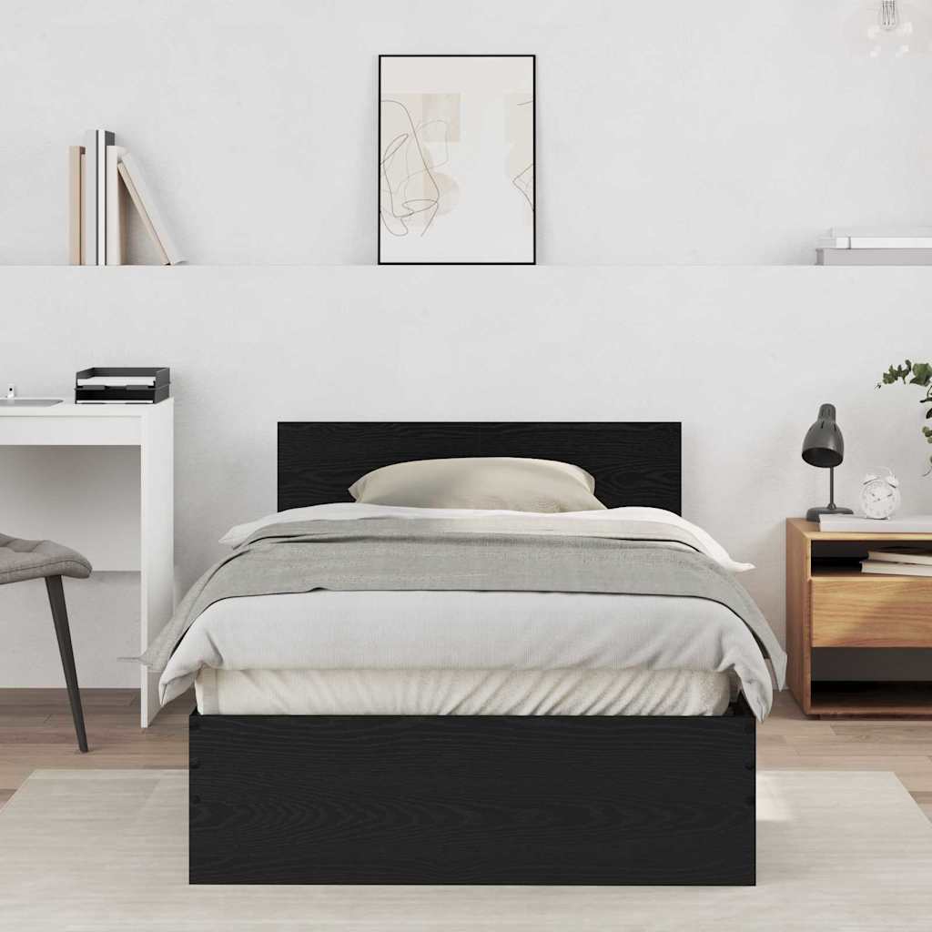 Estrutura de cama com cabeceira Madeira antiga 193 x 125 x 70 cm