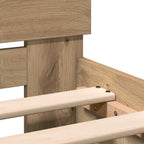 Estructura de cama Roble artesanal 193 x 125 x 70 cm