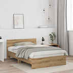 Estructura de cama Roble artesanal 193 x 125 x 70 cm