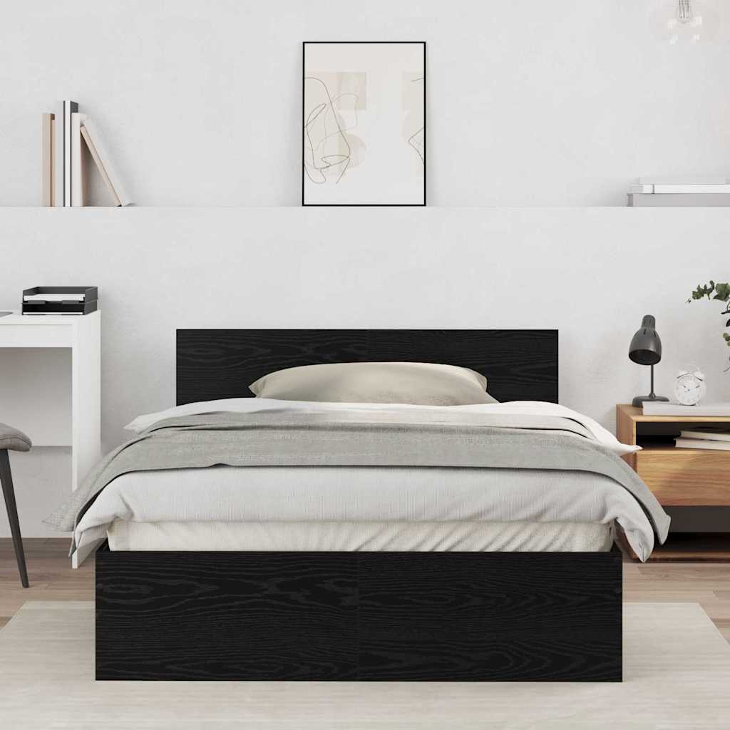 Estrutura de cama com cabeceira Madeira antiga 193 x 125 x 70 cm