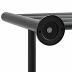 Soporte para toallas Negro 61 x 23 x 17 cm Acero inoxidable