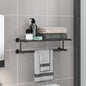 Black Towel Rack 61 x 23 x 17 cm Stainless Steel