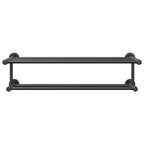 Soporte para toallas Negro 61 x 23 x 17 cm Acero inoxidable