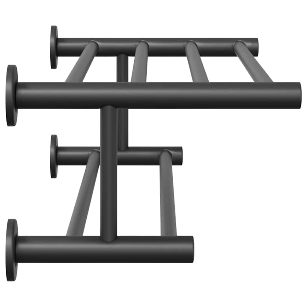 Soporte para toallas Negro 61 x 23 x 17 cm Acero inoxidable