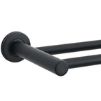 Soporte para toallas Negro 61 x 14,5 x 5 cm Acero inoxidable