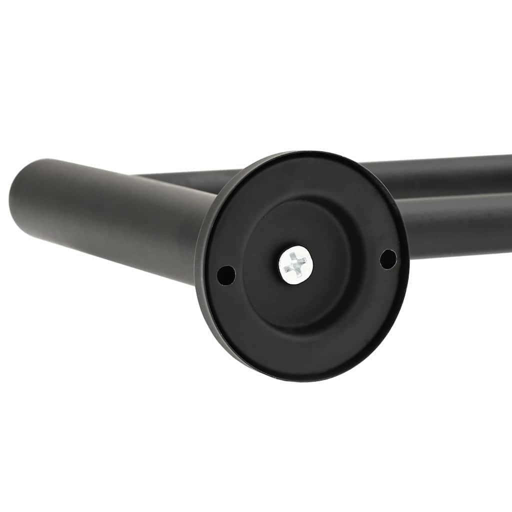 Soporte para toallas Negro 61 x 14,5 x 5 cm Acero inoxidable