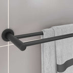 Soporte para toallas Negro 61 x 14,5 x 5 cm Acero inoxidable