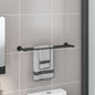 Black Towel Holder 61 x 14.5 x 5 cm Stainless Steel