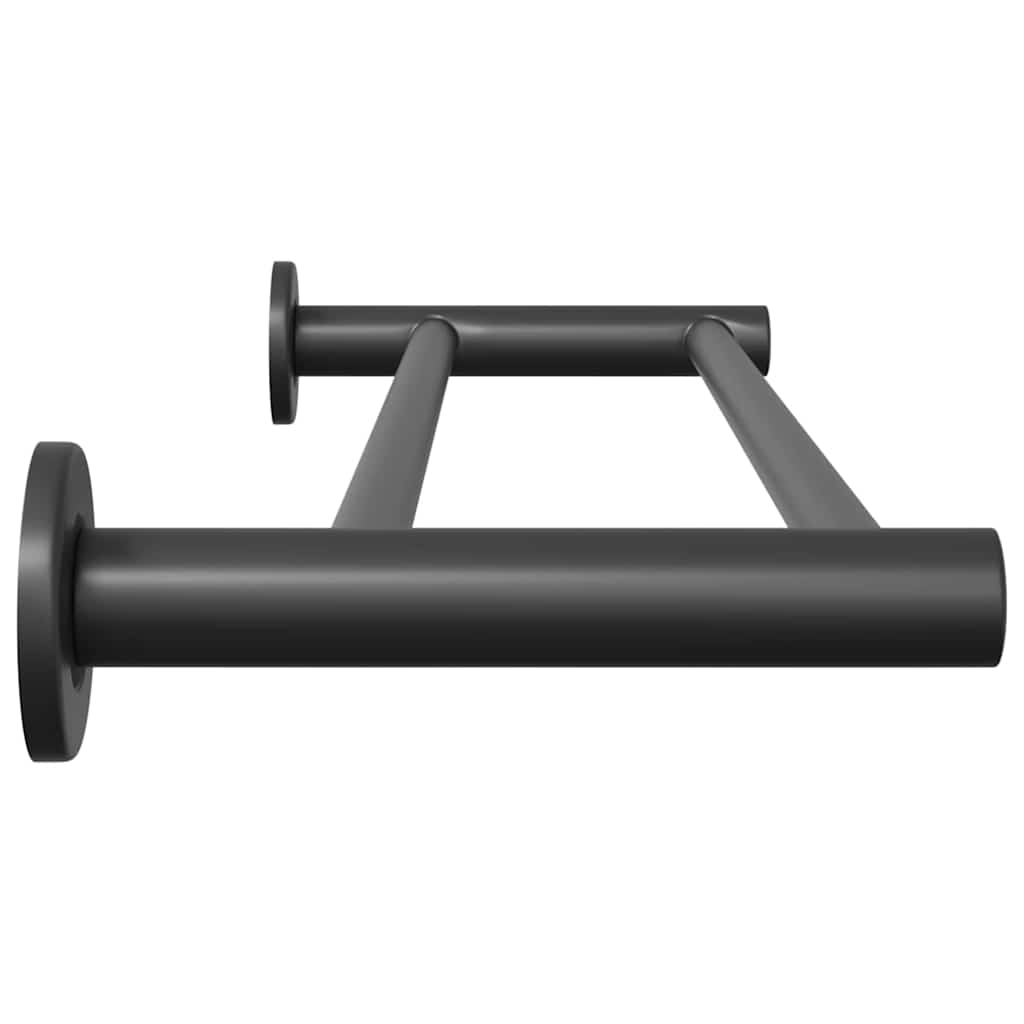 Soporte para toallas Negro 61 x 14,5 x 5 cm Acero inoxidable