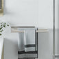 Towel holder Black 40 x 9 x 4 cm Stainless steel
