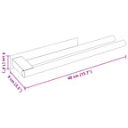 Soporte para toallas Negro 40 x 9 x 4 cm Acero inoxidable