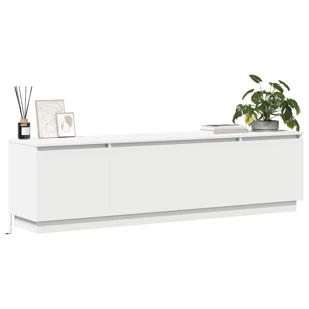 Gabinete de TV con LED 180 x 38 x 49 cm Madera contrachapada
