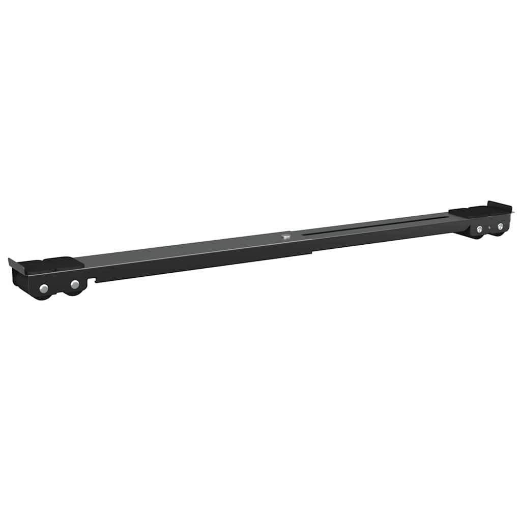 Base para lavadora 2 pcs Negro 72 x 5 x 4,5 cm Acero inoxidable