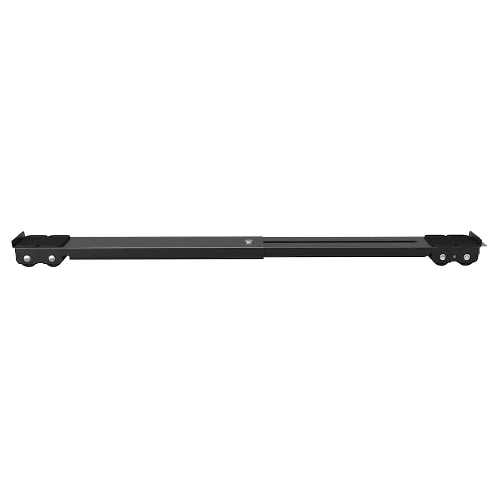 Base para lavadora 2 pcs Negro 72 x 5 x 4,5 cm Acero inoxidable