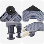 Base para lavadora Manual Gris 67 x 67 x 12 cm Acero inoxidable