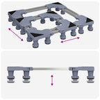 Base para lavadora Manual Gris 67 x 67 x 12 cm Acero inoxidable