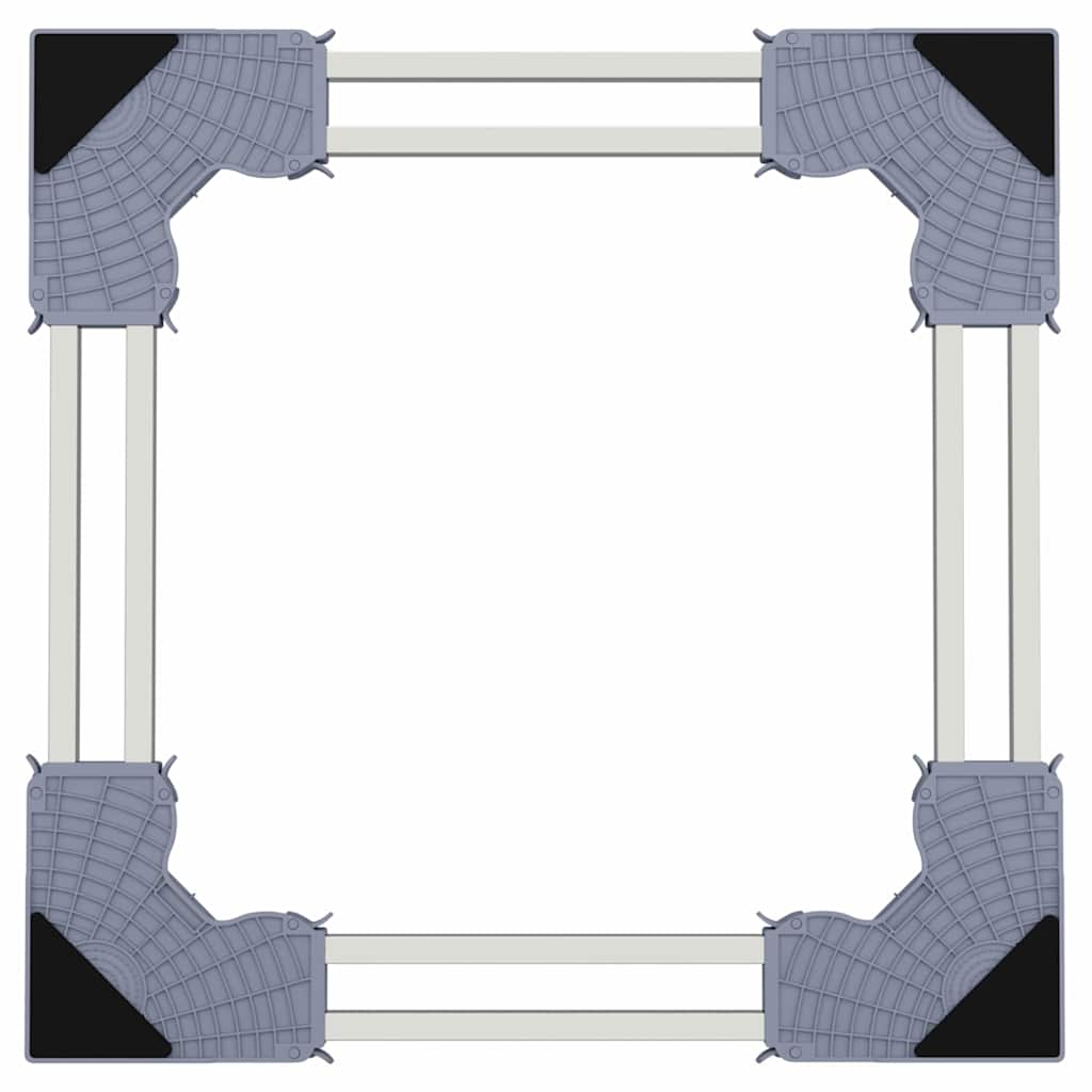 Base para lavadora Manual Gris 67 x 67 x 12 cm Acero inoxidable