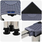 Base para lavadora Gris 67 x 67 x 21,5 cm Acero inoxidable