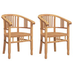 Silla 2 pcs Marrón 63 x 58 x 89 cm Madera de teca maciza