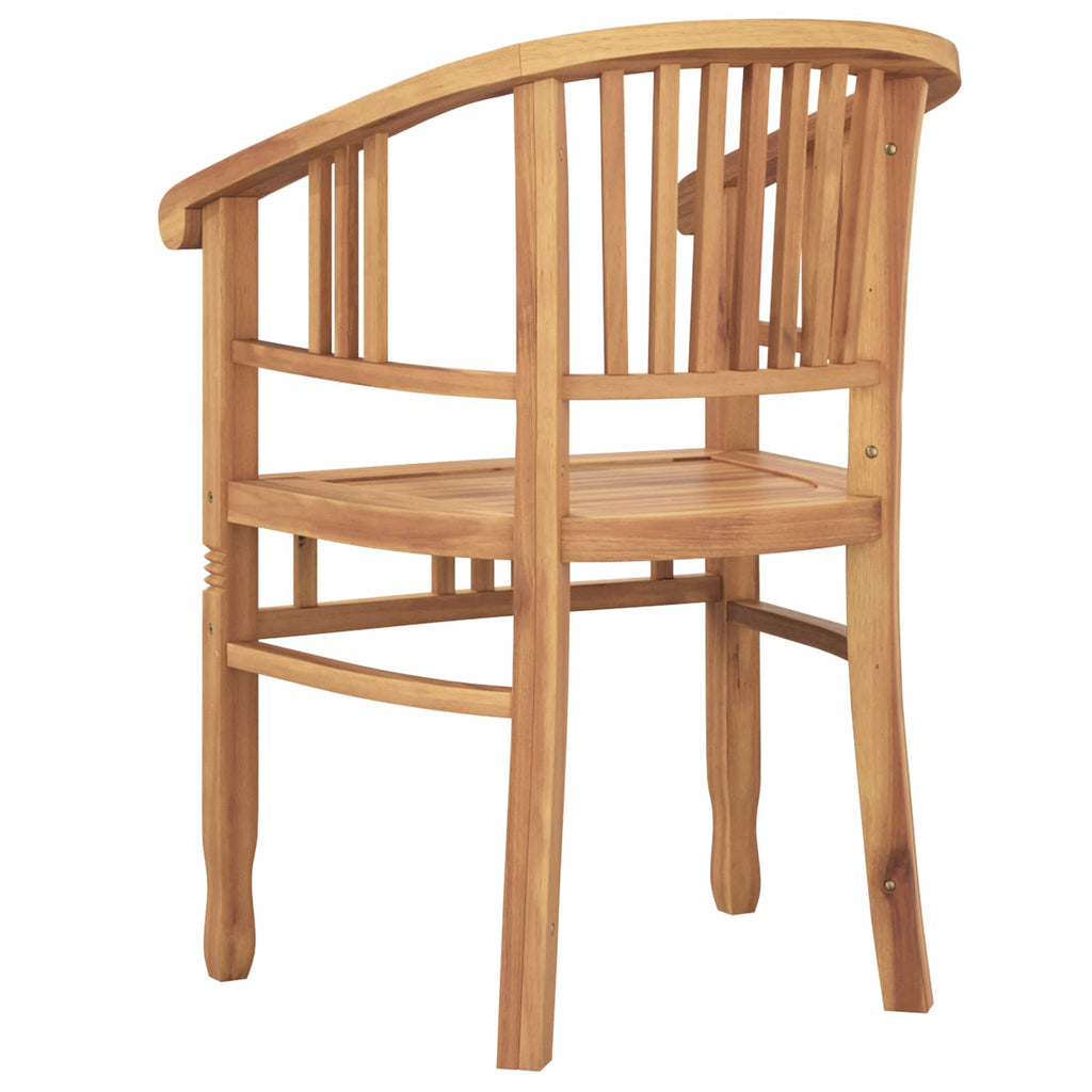 Silla 2 pcs Marrón 63 x 58 x 89 cm Madera de teca maciza