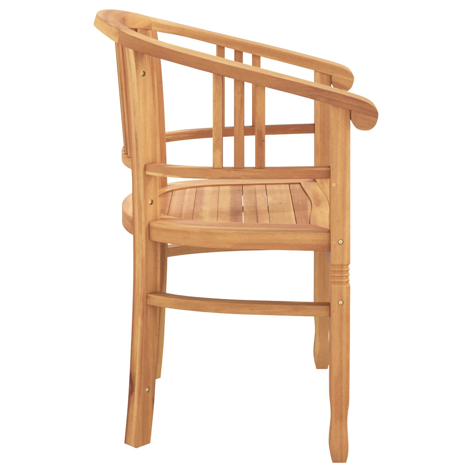 Silla 2 pcs Marrón 63 x 58 x 89 cm Madera de teca maciza