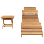 Tumbona 2 pcs Marrón 198 x 55 x 58,5 cm Madera de teca maciza