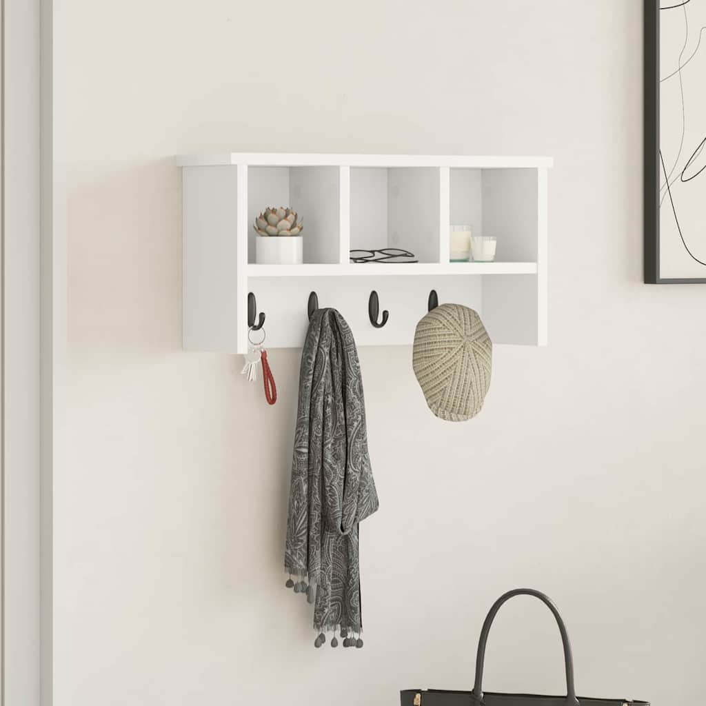 Perchero de pared 100 x 16 x 26 cm Madera de ingeniería