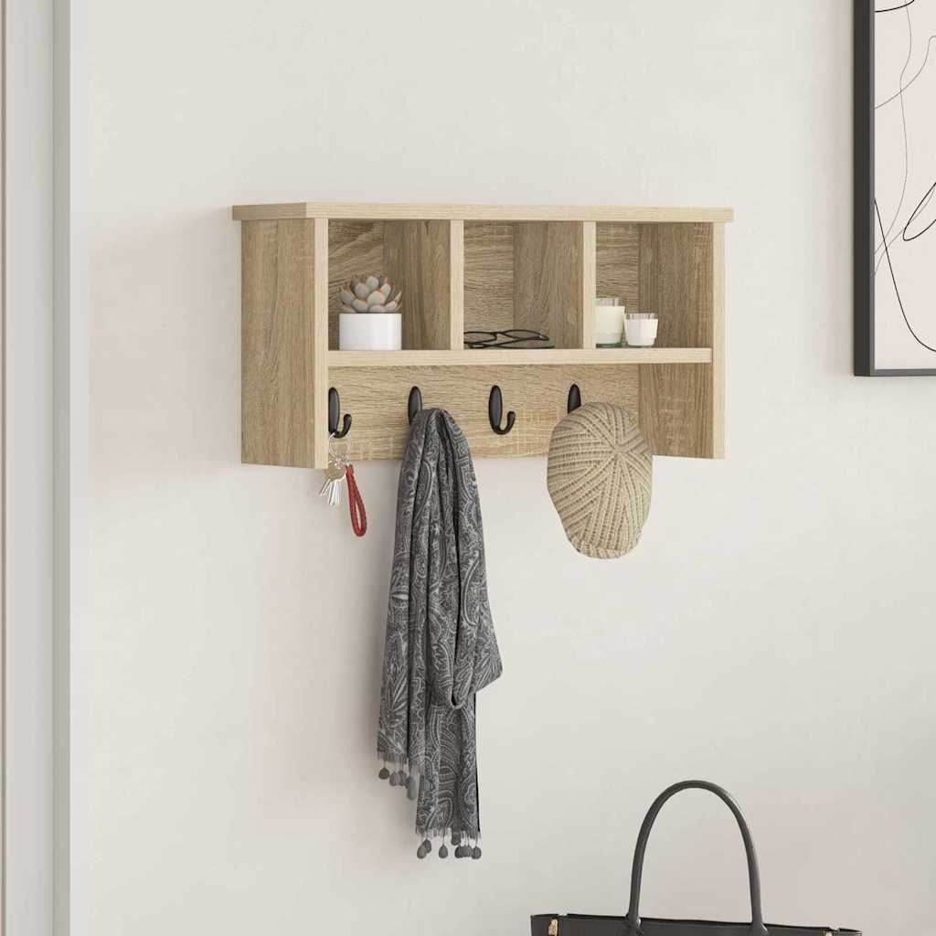 Perchero de pared 100 x 16 x 26 cm Madera de ingeniería