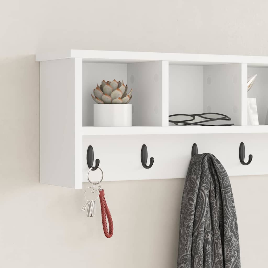 Perchero de pared 100 x 16 x 26 cm Madera de ingeniería