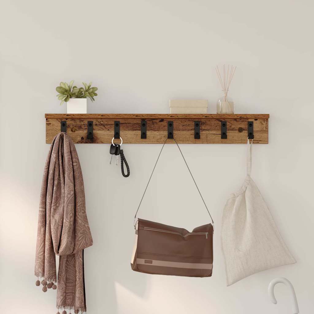 Perchero de pared 100 x 10,5 x 10,5 cm Madera de ingeniería