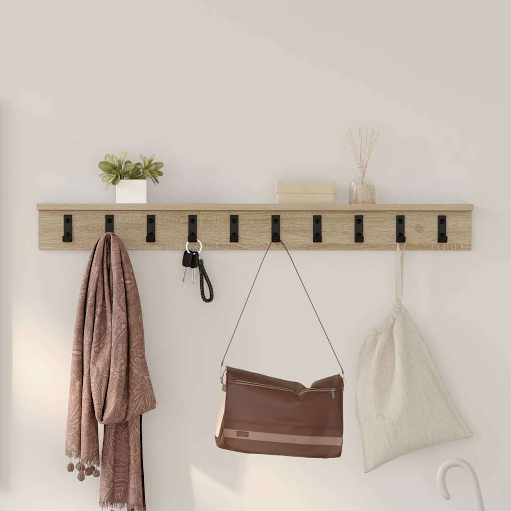 Perchero de pared 100 x 10,5 x 10,5 cm Madera de ingeniería