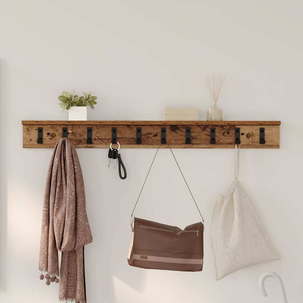 Perchero de pared 100 x 10,5 x 10,5 cm Madera de ingeniería