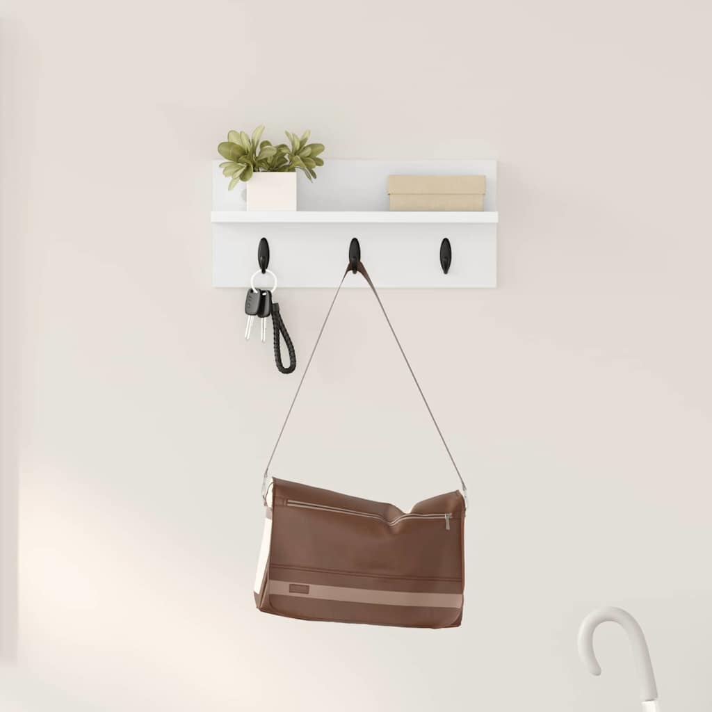 Perchero de pared 40 x 10,5 x 18 cm Madera de ingeniería