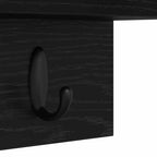 Perchero de pared Roble Negro 40 x 10,5 x 18 cm