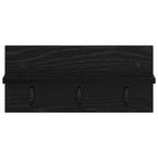 Perchero de pared Roble Negro 40 x 10,5 x 18 cm