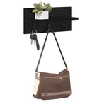 Perchero de pared Roble Negro 40 x 10,5 x 18 cm