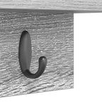 Perchero de pared Gris Sonoma 40 x 10,5 x 18 cm