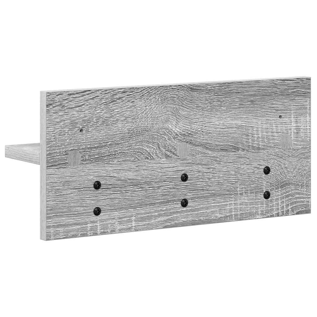 Perchero de pared Gris Sonoma 40 x 10,5 x 18 cm