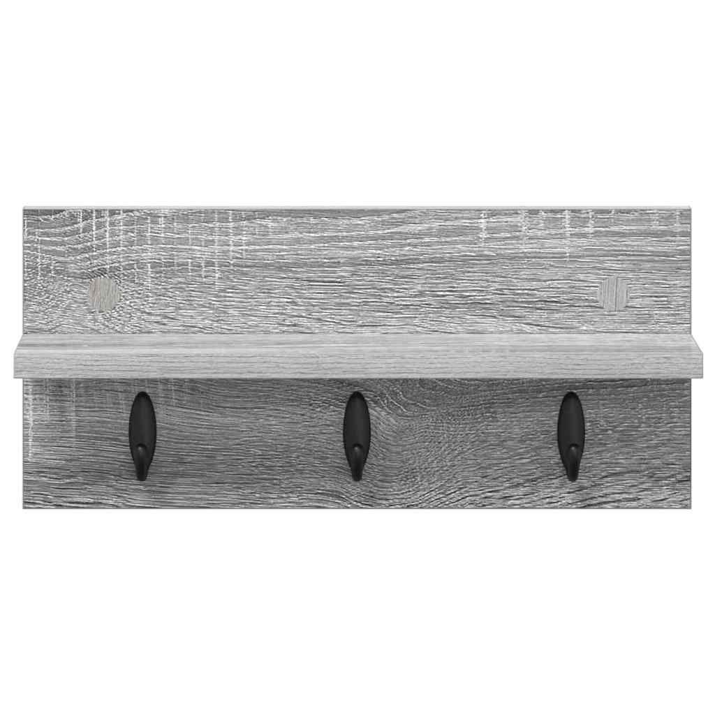 Perchero de pared Gris Sonoma 40 x 10,5 x 18 cm