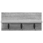Perchero de pared Gris Sonoma 40 x 10,5 x 18 cm