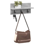 Perchero de pared Gris Sonoma 40 x 10,5 x 18 cm