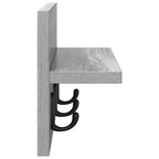 Perchero de pared Gris Sonoma 40 x 10,5 x 18 cm