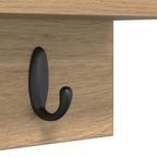 Perchero de pared Roble artesanal 60 x 10,5 x 18 cm
