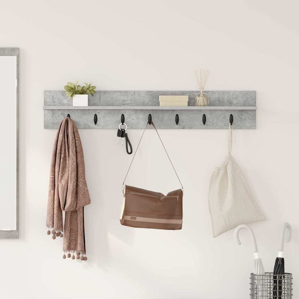 Perchero de pared 40 x 10,5 x 18 cm Madera de ingeniería