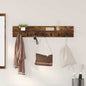 Wall coat rack Smoked oak 100 x 10.5 x 18 cm