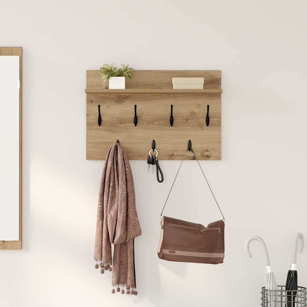 Perchero de pared 100 x 40 x 12 cm Madera de ingeniería