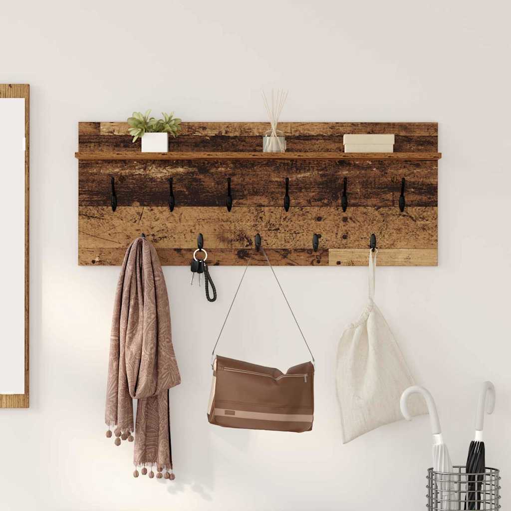 Perchero de pared 100 x 40 x 12 cm Madera de ingeniería