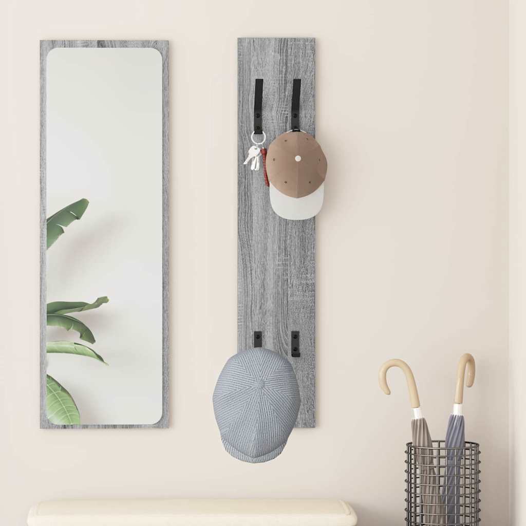 Perchero de pared 20 x 1,5 x 100 cm Madera de ingeniería