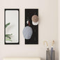 Wall-mounted coat rack Black Oak 30 x 1.5 x 80 cm